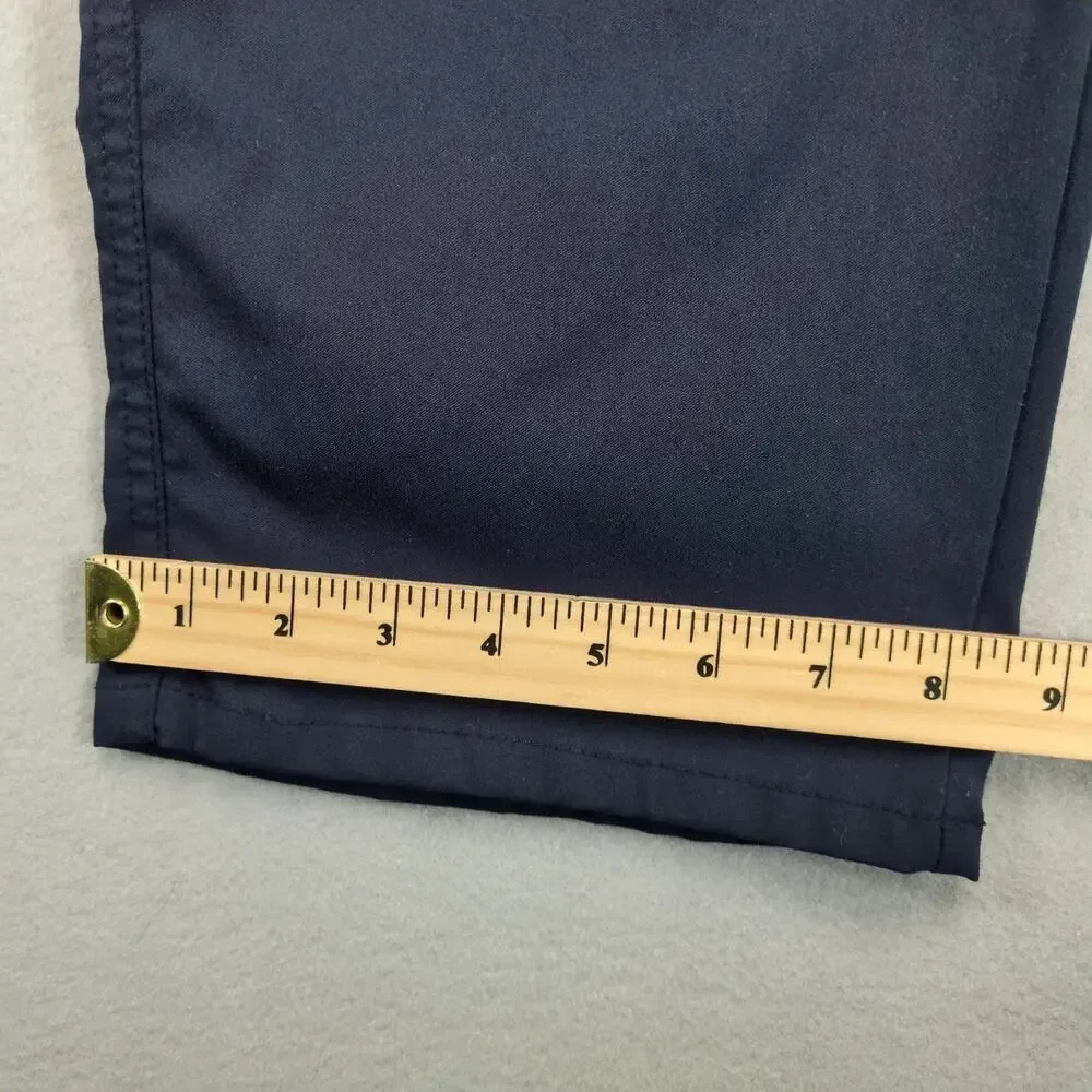 Original Weatherproof Vintage Navy Nylon Cargo Chino Pants Men's 40x30 Stretch‎